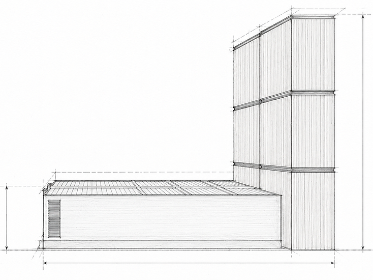RoXteel Modular Plenum System, standardized generator discharge plenum tower