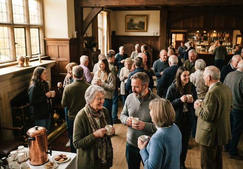 Coffee mixer at the lodge