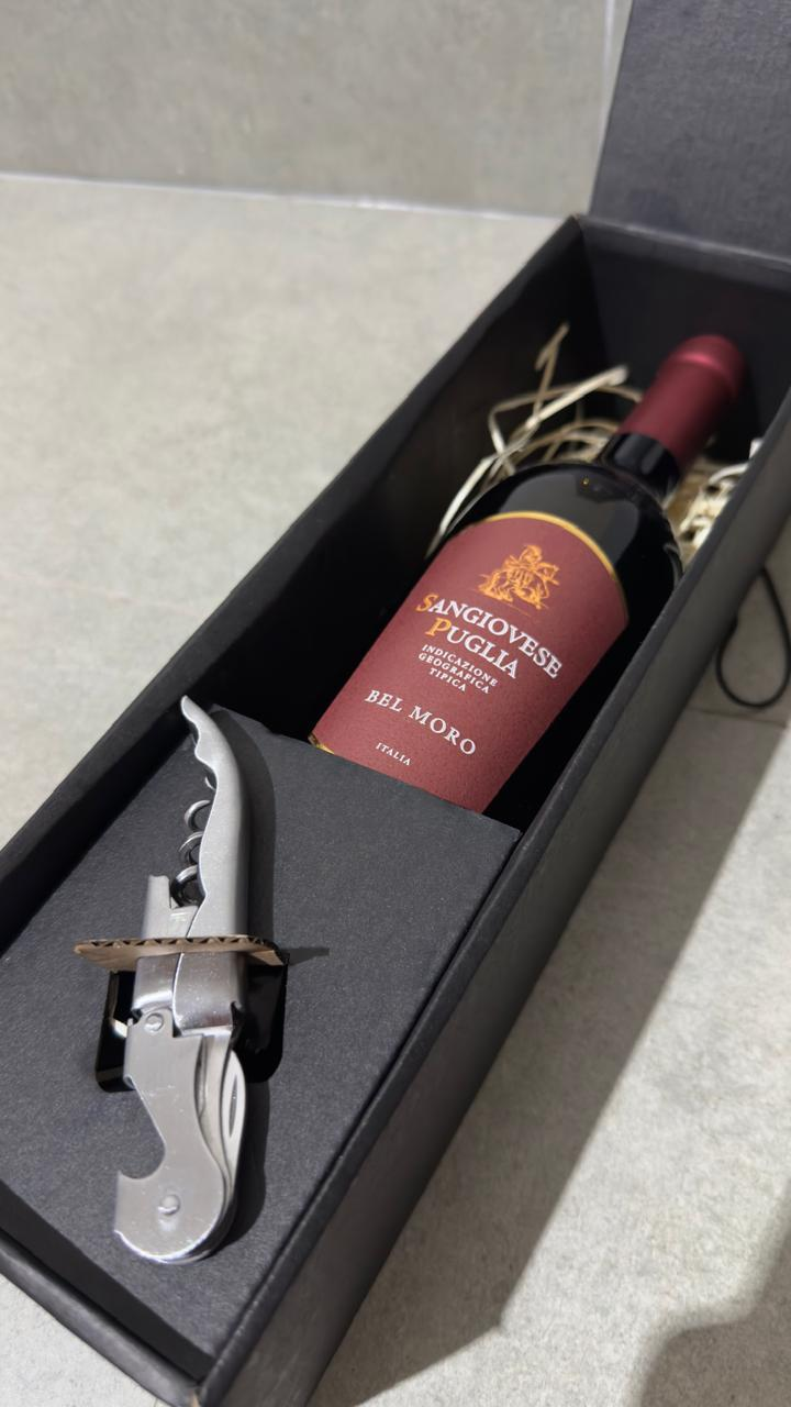 Kit vinho e abridor