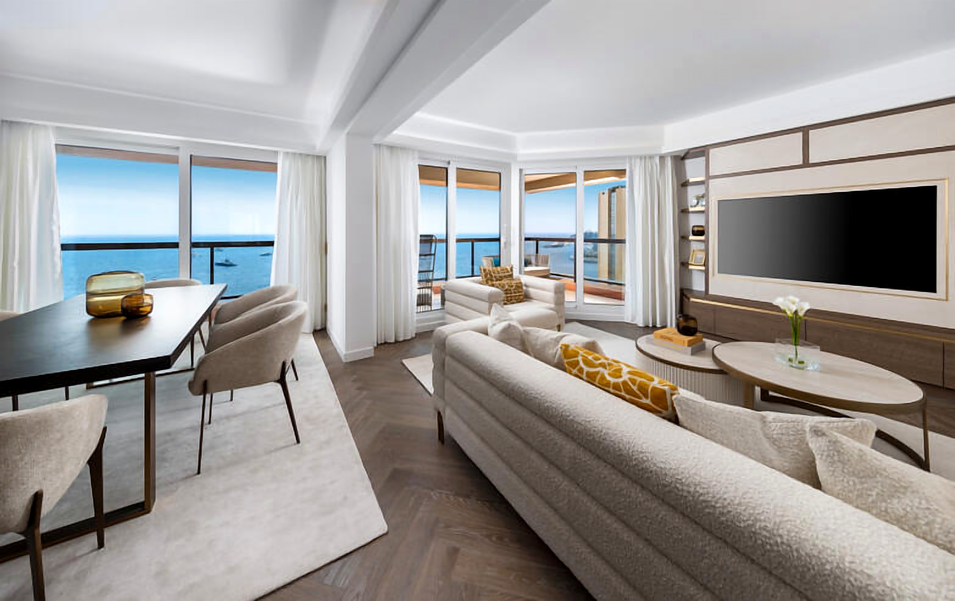 Monte Carlo Sun / Somptueux appartement 4 pièces vue mer au 20ème étage