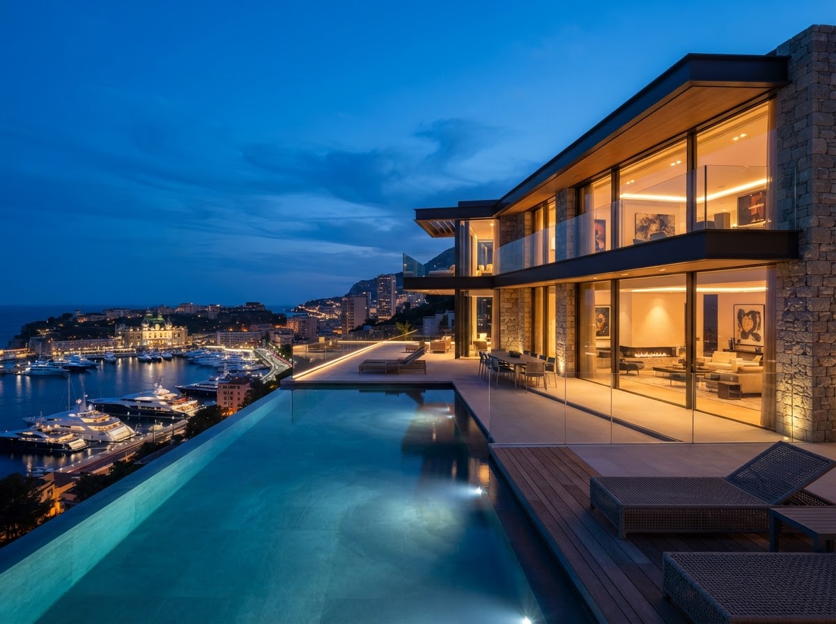Villa contemporaine vue mer — Monaco