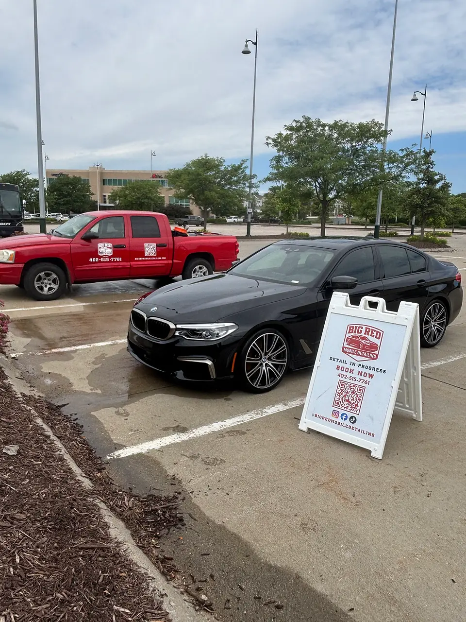 Big Red Mobile Detailing cleaning a vehicle in the Omaha area