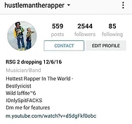 @hustlemantherapper profile in 2016 — 2,544 followers