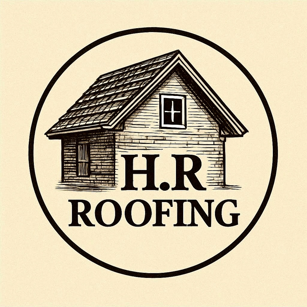 H.R Roofing logo