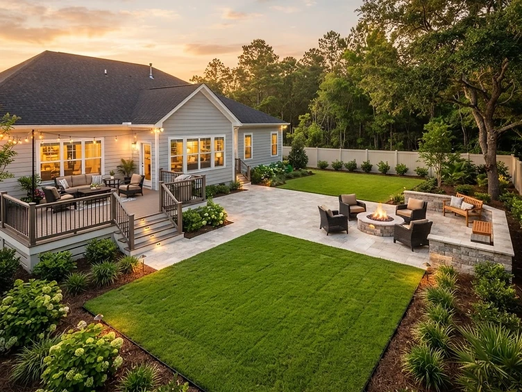 Backyard Patio Transformation — after