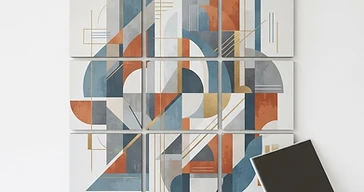 Modular Magnetic Wall Art Tiles
