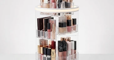 LED Lighted Makeup Organizer
