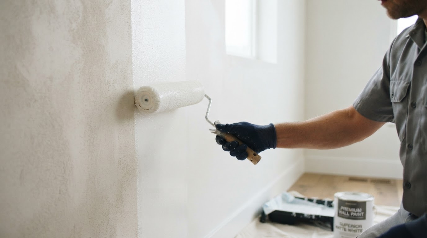 Wall before painting