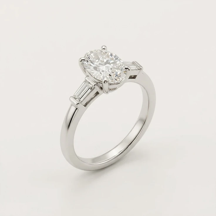 Baguette Side Stone