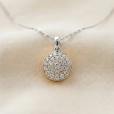 Pavé Cluster Pendant