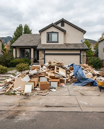 Construction Debris Haul — before