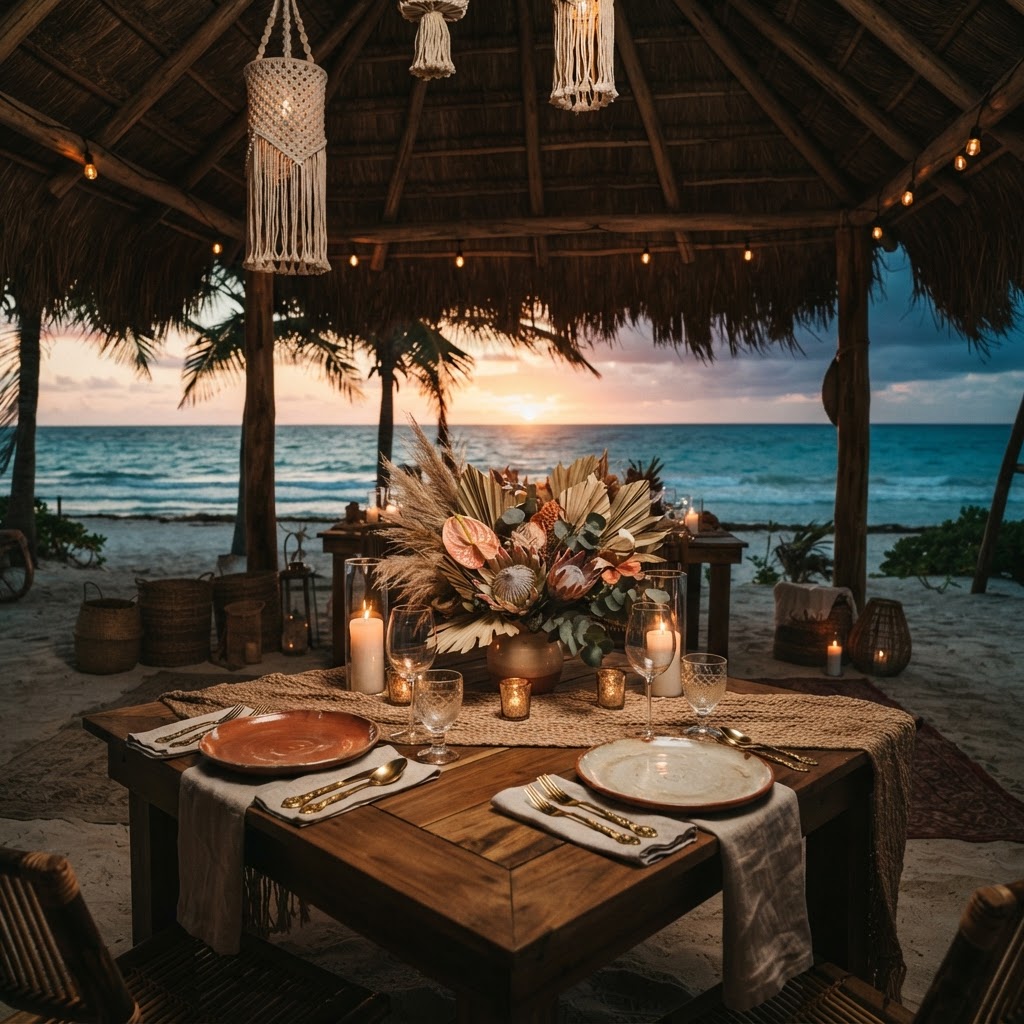 Beach Palapa Dinner
