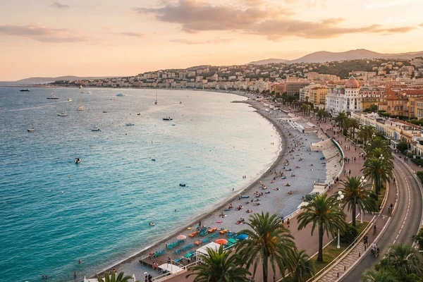 Paris to Nice private jet route