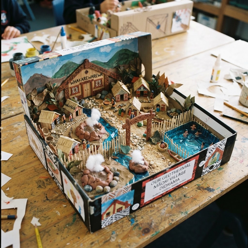 Geothermal Village Diorama