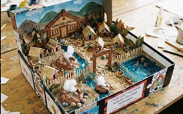 Geothermal Village Diorama