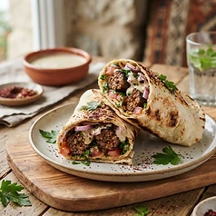 Kofta Kebab Wrap