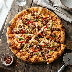 Beef Deluxe Pizza