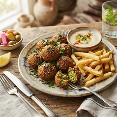 Falafel Balls and Chips