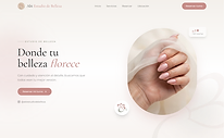 Diseño de la página de Abi Estudio de Belleza