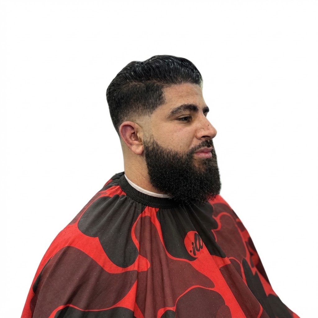 Sharp fade & beard detail