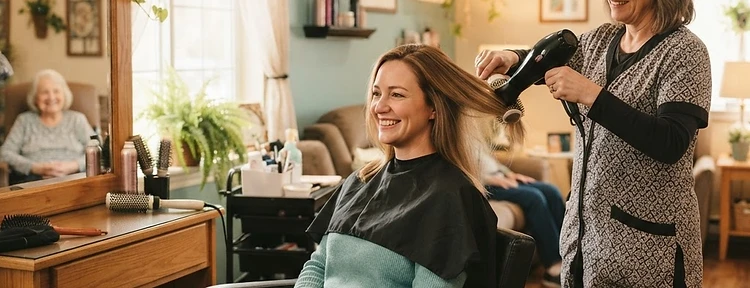 Beauty Styling delivered on-site by a licensed Reliable Styles professional