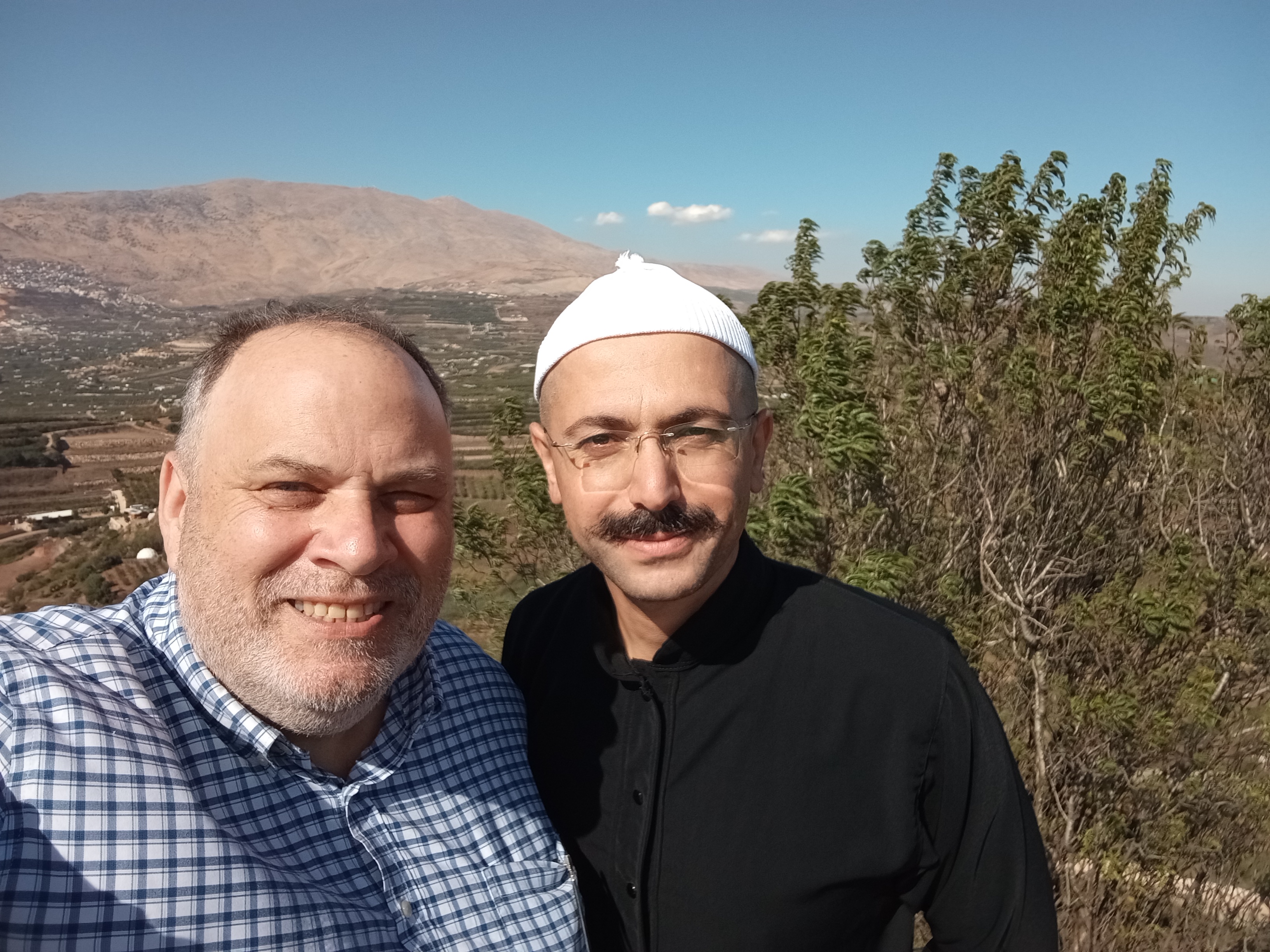 Bayan, the Druze Ambassador to the MOU, with MOU founder Raphael BarAdam Gross