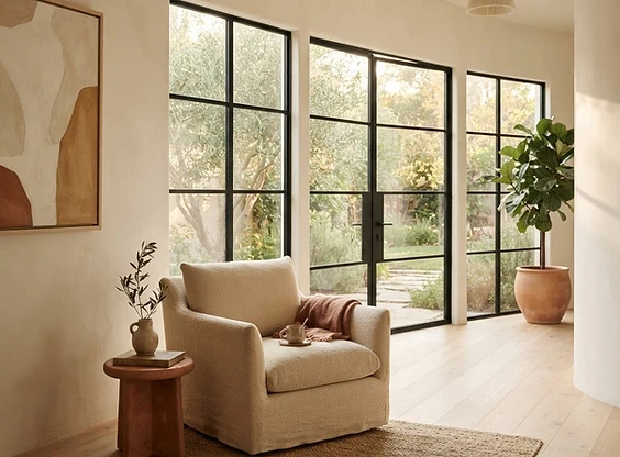 Serene sunlit space
