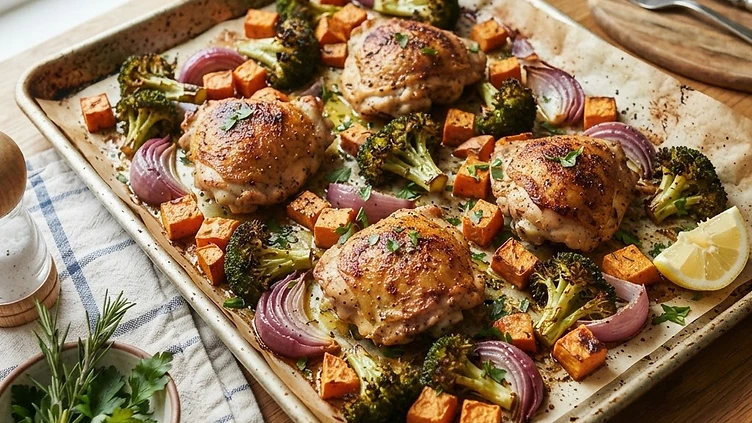 Sheet-Pan Chicken with Roasted Vegetables