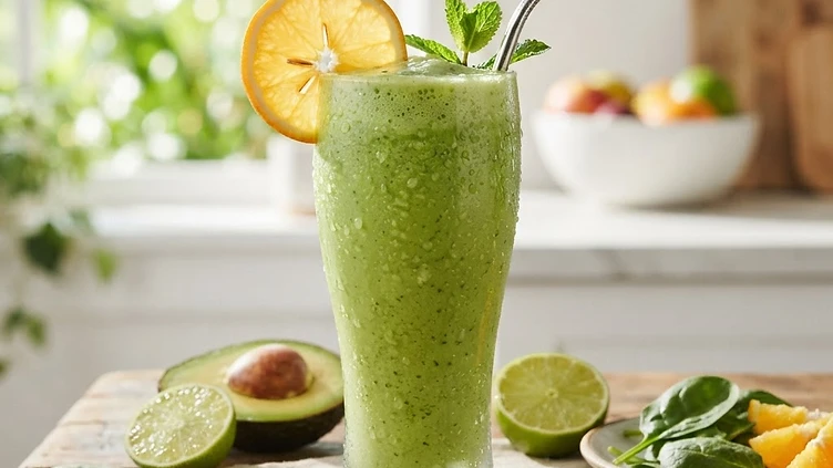 Citrus Avocado Green Smoothie