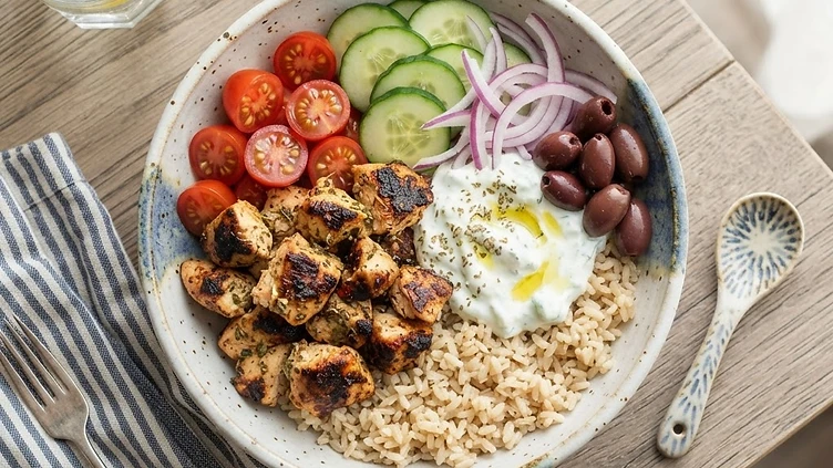Greek Chicken Gyro Bowl