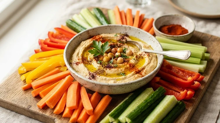 Hummus with Veggie Sticks