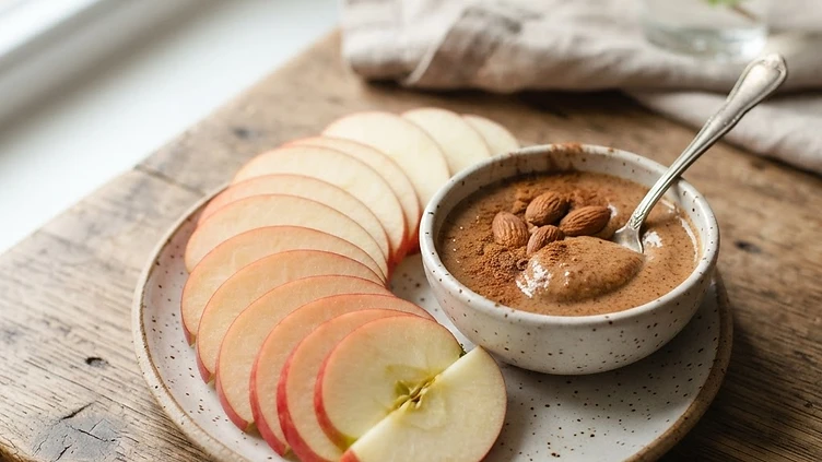 Apple Slices with Almond Butter