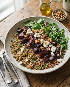 Roasted Beet & Farro Salad