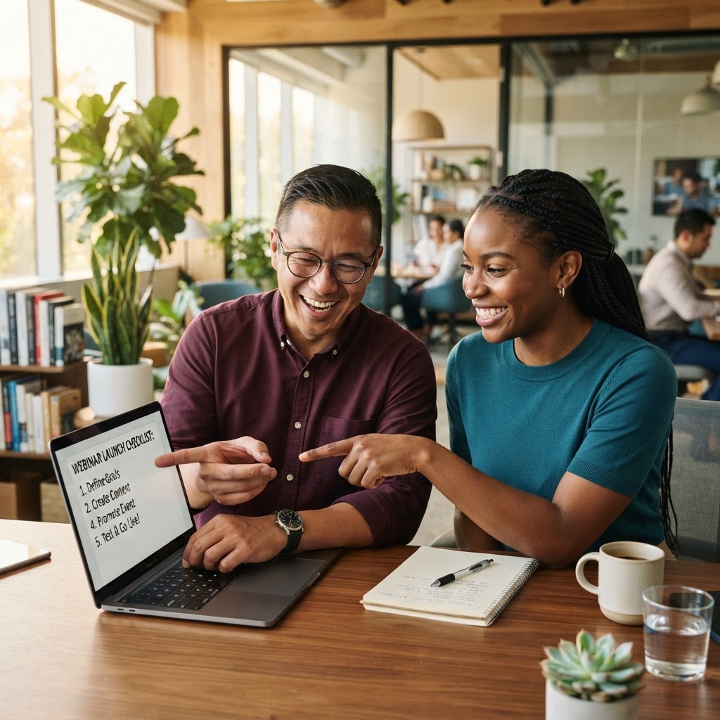 Preparing a webinar launch: the complete checklist to maximize registrations