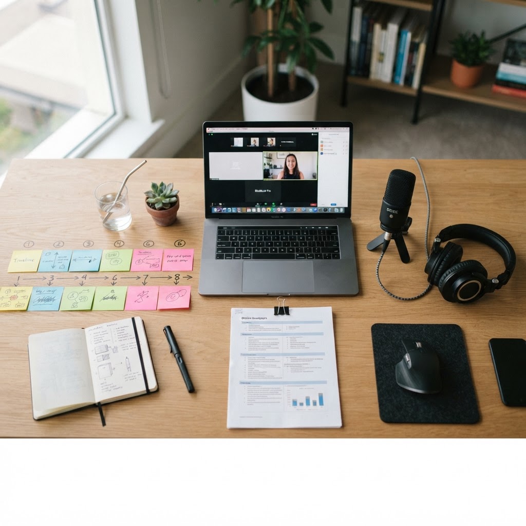 Structuring a webinar step by step: the complete 5-part plan that converts