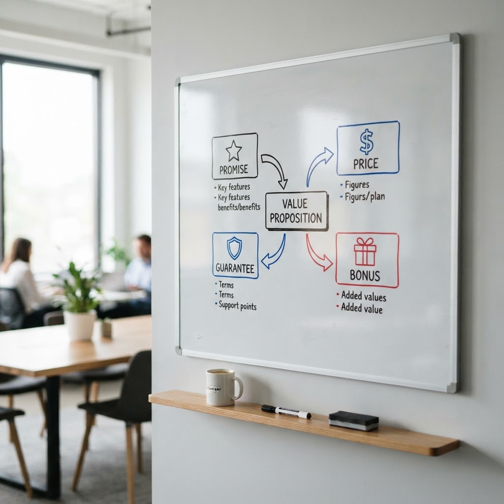 Defining a clear webinar offer that converts: promise, price, guarantee and bonuses