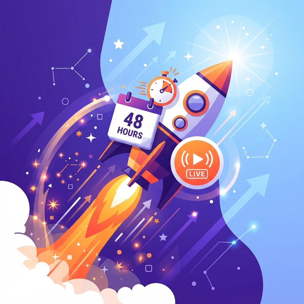 Launch your webinar fast: from idea to live in 48 hours