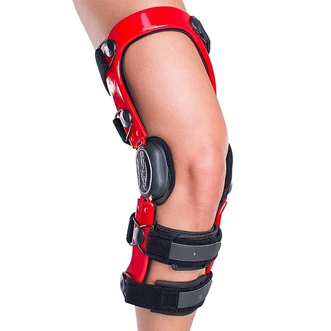 Functional hinged knee brace