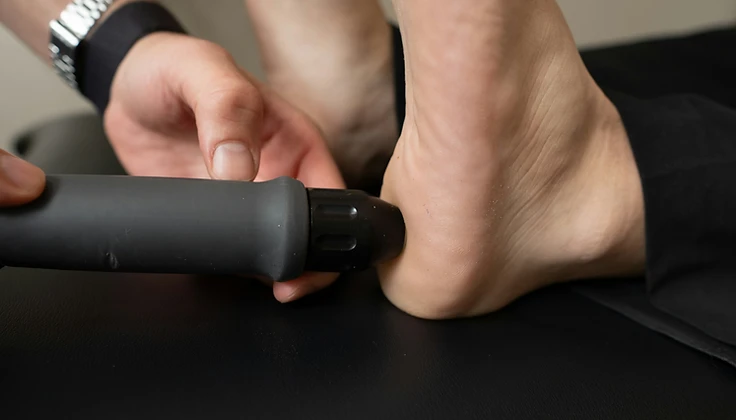 chiropody shockwave on the foot