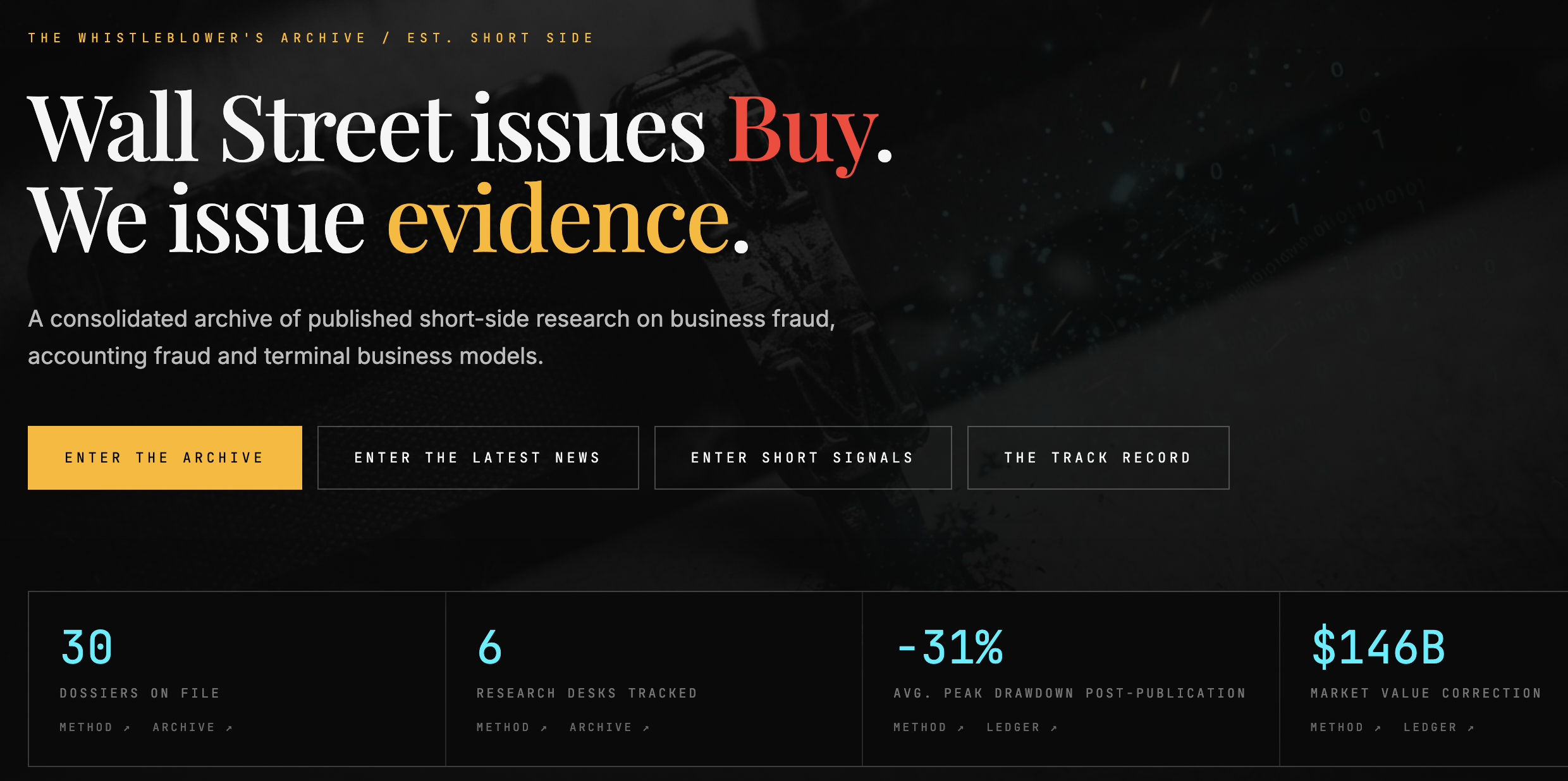 The Forensic Ledger — The Whistleblower's Archive
