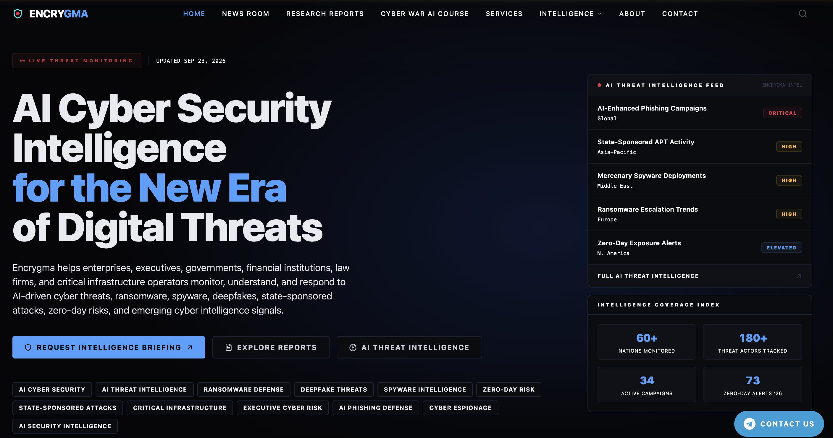 Encrygma · AI Cyber Security Intelligence