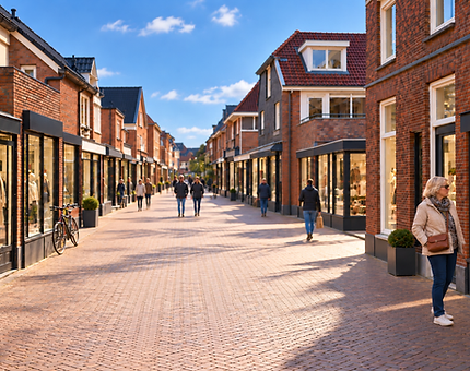 WegWies — lokale winkelstraat