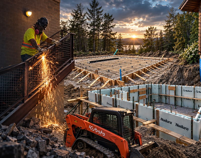 Tor Contracting — concrete slab, demolition, waterproofing and ICF construction