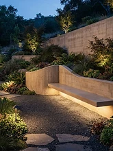 Honed Garden Wall & Bench