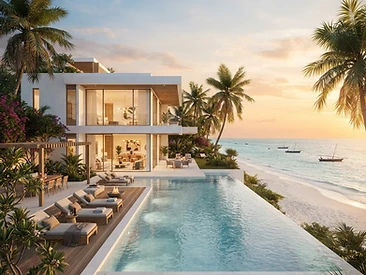 Beachfront Villa with Ocean View