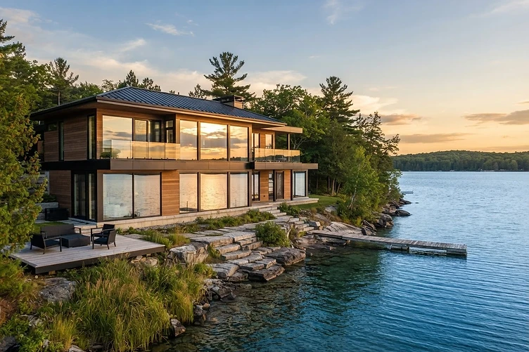 A restored Simcoe County shoreline property