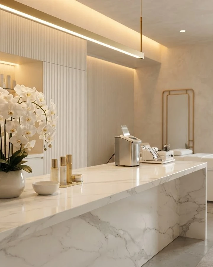 Interior del Beauty Lab de Leticia Navarro en Monterrey