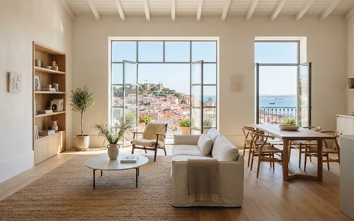 A modern minimal Lisbon apartment interior