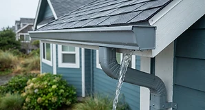Gutters on a coastal North Carolina home