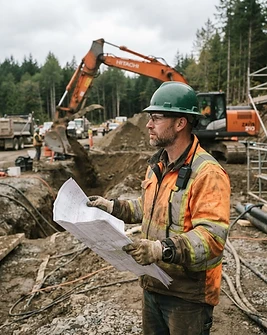Matt, owner and operator, on a jobsite